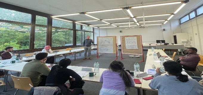 طلاب برنامج ماجستير إدارة التعليم الدولي في الفصل الدراسي  جامعة لودفيسبرج للتربية بألمانيا  أكتوبر 2024